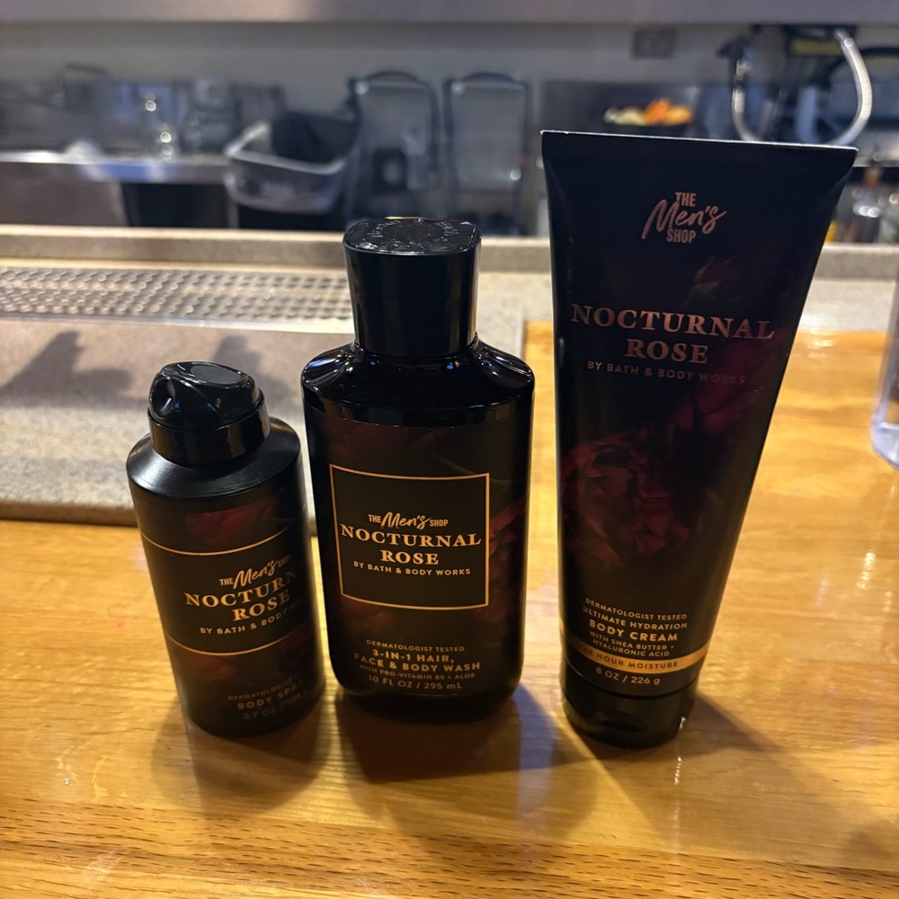 Bath & Body Works Nocturnal Rose Set (Men's Shop Newest Scent)